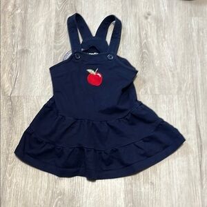 Navy Blue Dress with Apple Patch